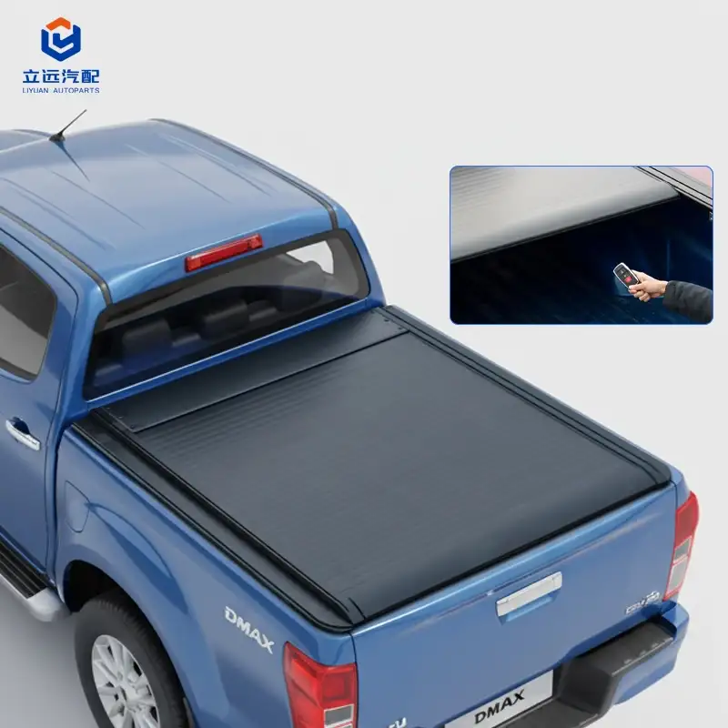 ໄຟຟ້າແຂງອາລູມິນຽມ Retractable Tonneau Cover ສໍາລັບ Isuzu