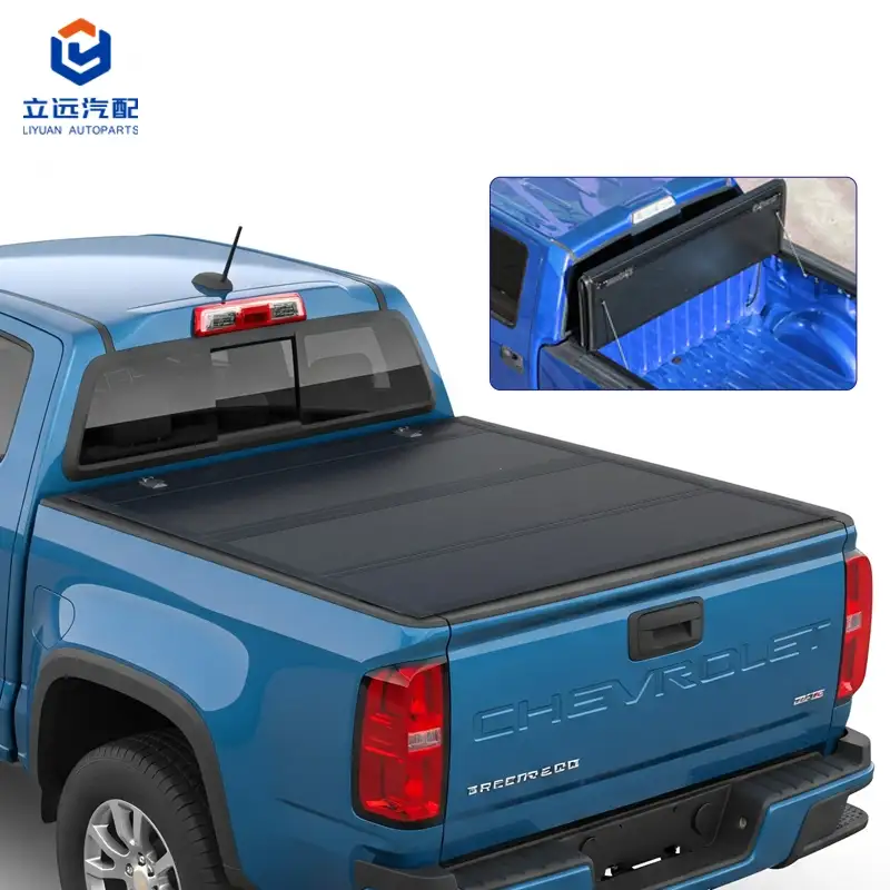 Low Profile Hard Quad-Fold Tonneau Cover ສໍາລັບ Cheverolet