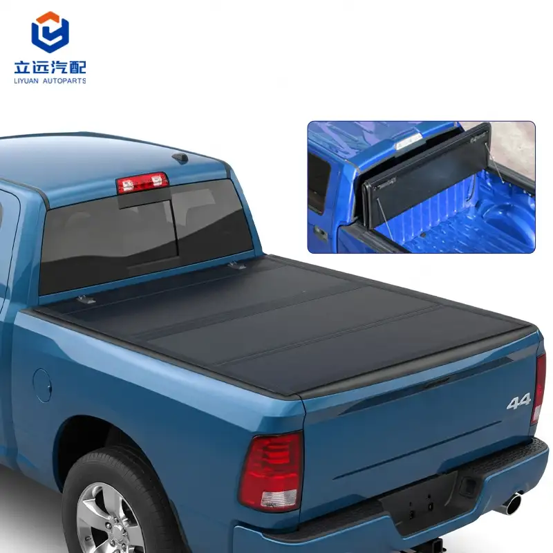 Low Profile Hard Quad-Fold Tonneau Cover ສໍາລັບ Dodge Ram