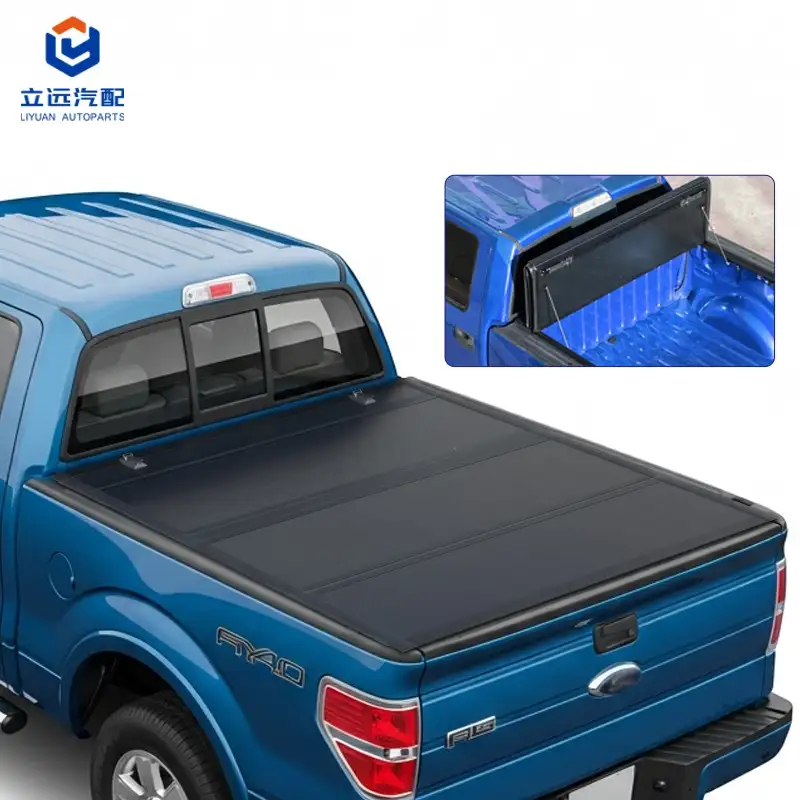 Low Profile Hard Quad-Fold Tonneau Cover ສໍາລັບ Ford