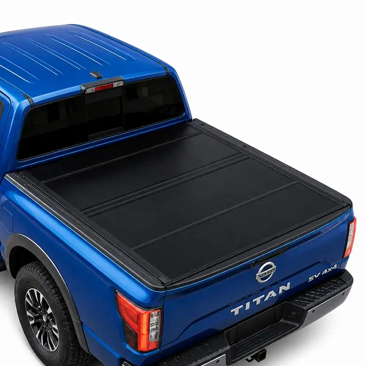 Low Profile Hard Quad-Fold Tonneau Cover ສໍາລັບ Nissan Titan