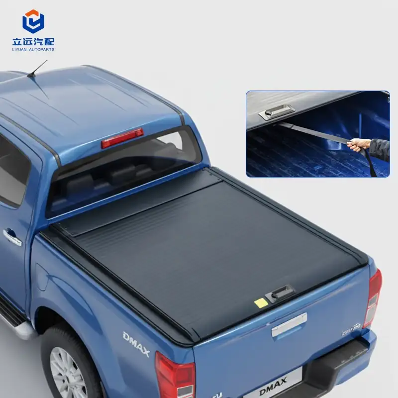 ຄູ່ມືແບບແຂງອາລູມິນຽມ Retractable Tonneau Cover ສໍາລັບ Isuzu