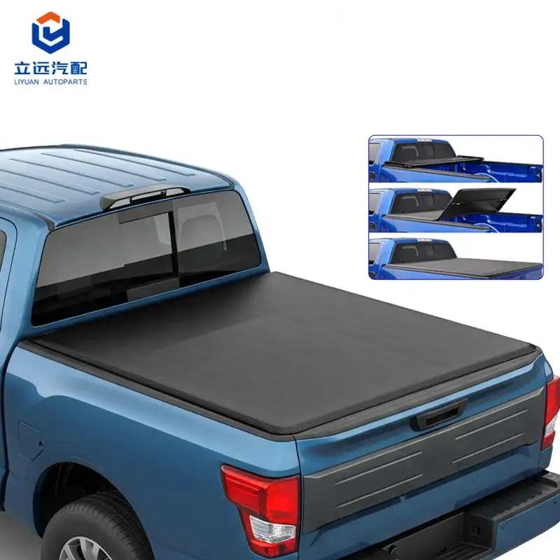 Soft Vinyl Tri-Fold Tonneau Cover ສໍາລັບ Nissan Suzuki