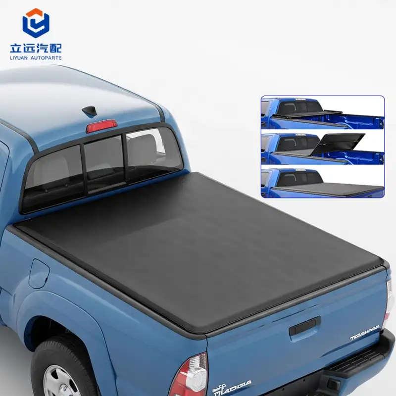 Soft Vinyl Tri-Fold Tonneau Cover ສໍາລັບ Toyota